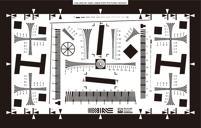ISO12233分辨率测试卡图纸