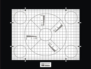 透射式分辨率畸变综合测试卡