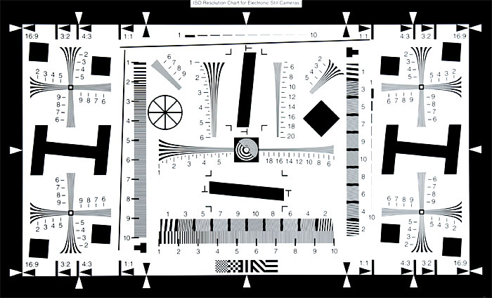 ISO12233分辨率测试卡